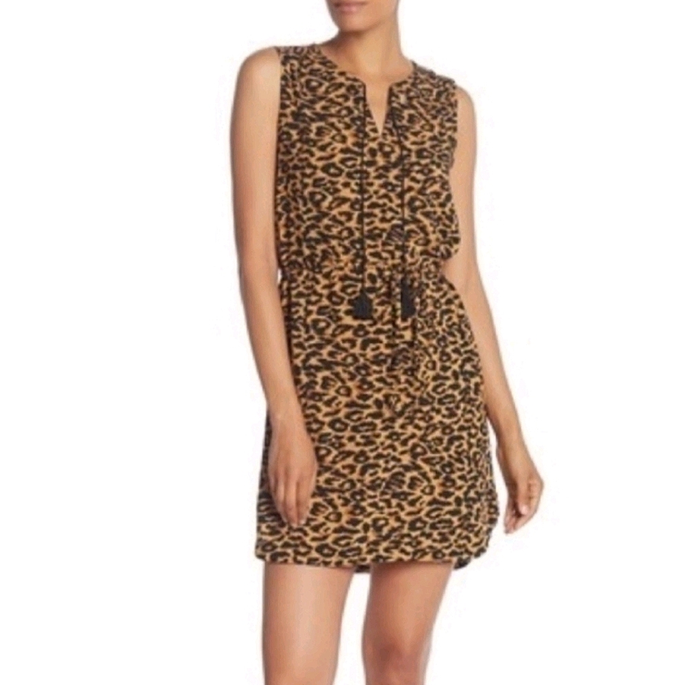 Leopard Print Tassle Dress, Beachlunchlounge